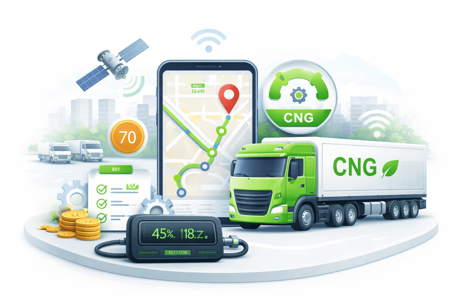 CNG truck tracking and management